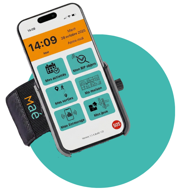 Brassard rotatif Maé® pour avoir son téléphone sur le bras